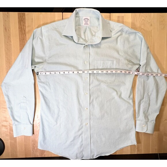 Brooks Brothers Regent 15.5-34 Plaid Non-Iron Stretch Long Sleeve Button Down - Picture 4 of 11